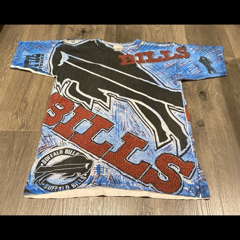 Vintage Buffalo Bills Magic Johnson All Over Print Shirt